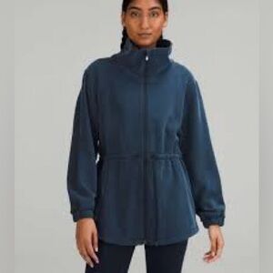 Lululemon Navy Softstreme Tie Waist Jacket ( SZ 10)